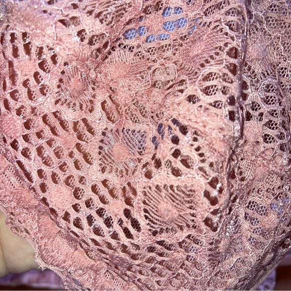 LIVELY Lace Bralette Dusty Rose Pink in Shell Bralette Size Small - Picture 10 of 13